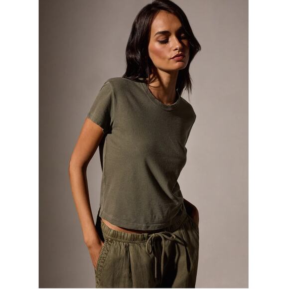 JAMES PERSE NEW SHRUNKEN CREW NECK TEE In Trooper Pigment. Size S. NWOT - Picture 1 of 6
